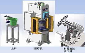 MIM粉末整形自動化上下料解決方案